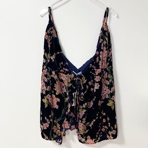 Hello Molly | Velvet Floral Tank L